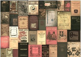 Αυτοκόλλητη φωτοταπετσαρία - Books of Paradise - 343x245