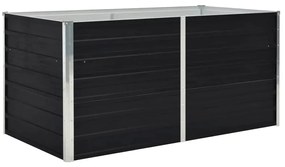 vidaXL Ζαρντινιέρα Ψηλή Ανθρακί 160x80x45 εκ. Γαλβανισμένος Χάλυβας