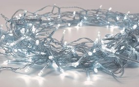 100 Χριστουγεννιάτικα λαμπάκια LED σε σειρά άνα 5cm διάφανο καλώδιο-Cool White  (10 τεμάχια)