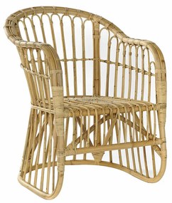 Πολυθρόνα DKD Home Decor Ανοιχτό καφέ ρατάν (62 x 72 x 83 cm)