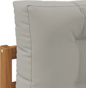 vidaXL Εξωτερικός καναπές Στερεό Ξύλο Ακακίας και Πολυεστέρ