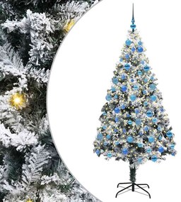 vidaXL Τεχνητό Χριστουγεννιάτικο Δέντρο με 300 LED Λευκό 180 cm