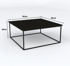 Stewehome Τραπέζι σαλονιού από ατλαντικό πεύκο 90x90x40 cm