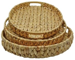 Δίσκος Ψάθινος Στρογγυλός (Σετ 3Τμχ) 819843 Natural Ankor Mat