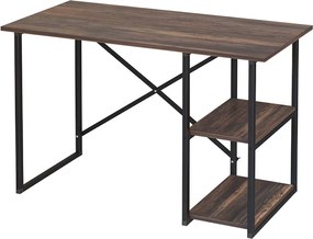 Γραφείο εργασίας Odeon Megapap χρώμα rustic καρυδί 120x59,8x73,8εκ.