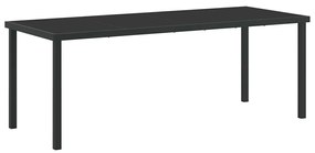 vidaXL Σέτ φαγητού για κήπο με μαξιλάρι 9 pcs Μπεζ συνθετικό ρατάν