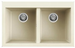 Νεροχύτης κουζίνας QUADRA 350 Bianco Antico 62 ELLECI 79x50cm