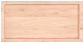 vidaXL Ράφι Τοίχου 100x50x(2-4) εκ. από Ακατέργαστο Μασίφ Ξύλο Δρυός