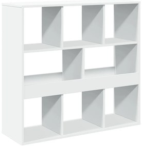 Διαχωριστικό Χώρου-Βιβλιοθήκη Λευκό 100x33x94,5 εκ. Επεξ. Ξύλο - Λευκό
