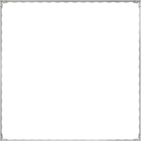 vidaXL Περίγραμμα γκαζόν 4 τμχ. 100 x 100 x 20 cm Ατσάλι Ασημί