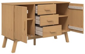vidaXL Μπουφές OLDEN Καφέ 114 x 43 x 73,5 εκ. από Μασίφ Ξύλο Πεύκου