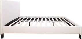 ΚΡΕΒΑΤΙ ΜΕ ΣΤΡΩΜΑ BECCA HM21283.01 ΛΕΥΚΟ PU--ΓΙΑ 150x200εκ