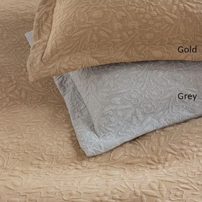 Κουβέρτα Alina Grey Palamaiki Μονό 170x260cm Βαμβάκι-Πολυέστερ