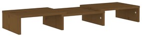 vidaXL Βάση Οθόνης Μελί 60 x 24 x 10,5 εκ. από Μασίφ Ξύλο Πεύκου
