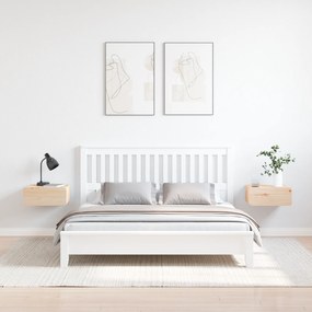 vidaXL Τοίχου Κομοδίνο με συρτάρι Επιτοίχιο 2 pcs Καφέ 39 x 34 x 16.5 εκ.