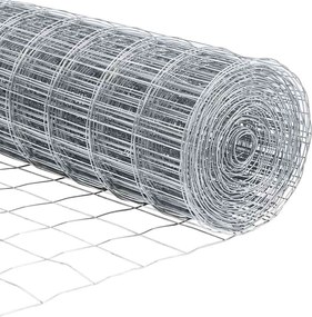 vidaXL Φράχτης Εuro 1 x 25 m Σίδηρος με επικάλυψη PVC