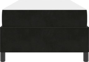 vidaXL Σκελετός Κρεβατιού με στρώμα Μαύρο 80 x 200 cm ύφασμα