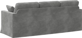 vidaXL Καναπές Σκούρο Γκρι