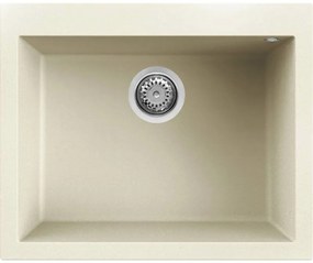 Elleci Quadra 110 Ένθετος Νεροχύτης κουζίνας Bianco Antico 62 61x50cm