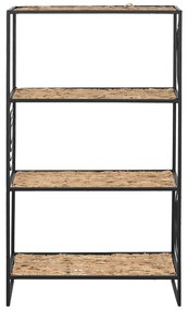 Ράφια Home ESPRIT Μαύρο Μέταλλο ίνα 50 x 25 x 88 cm