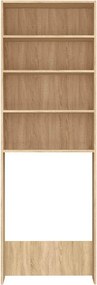 vidaXL Ντουλάπι Πλυντηρίου Sonoma Δρυς 64 x 24 x 190 εκ.