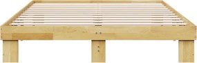 vidaXL Πλαίσιο κρεβατιού χωρίς στρώμα 160x200 cm μασίφ ξύλο δρυς