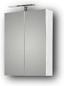 Καθρέφτης SIENA WHITE 55 3MSI055GL0W με ντουλάπια 52x14x65cm