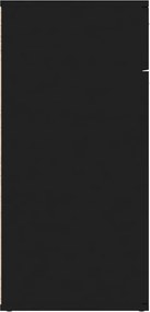 vidaXL Ντουλάπι με Συρτάρι Μεύρο 80 x 36 x 75 εκ. από Επεξ. Ξύλο