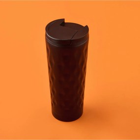 Stewehome Θερμός κούπα από ανοξείδωτο χάλυβα 400 ml Μαύρο