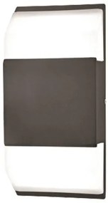 Απλίκα Φωτιστικό Τοίχου LED 5W 90X40X185 3000K IP54 145-20221 Eurolamp-145-20221-Μαύρο 145-20221