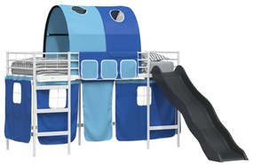 vidaXL Λευκό και Μπλε 90 x 190 cm