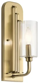 Απλίκα Φωτιστικό Τοίχου E14 40W IP20 Kimrose Elstead QN-KIMROSE1-BNB Ορείχαλκος