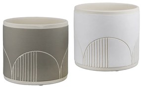 Κασπώ Με Σχέδιο ArteLibre Κεραμικό Φ12x10.5cm Σε 2 Χρώματα