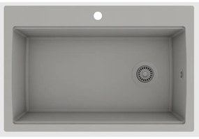 Helika Largus TQL 100 Ένθετος Γρανιτένιος Νεροχύτης Μ84xΠ56cm Τσιμέντο