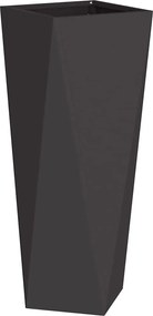 vidaXL Γλάστρα Μαύρο 30 x 30 x 75 εκ Ατσάλι