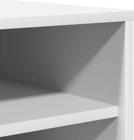 vidaXL Παπουτσοθήκη Λευκή 31,5 x 35 x 90 εκ. από Επεξ. Ξύλο