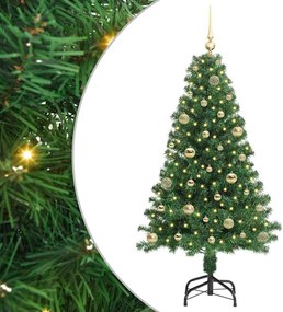 vidaXL Τεχνητό Χριστουγεννιάτικο Δέντρο με 150 LED Πράσινο 150 cm