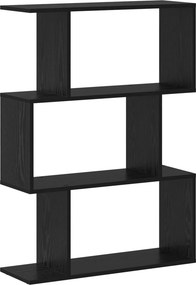 vidaXL Βιβλιοθήκη Μαύρη Οξυά 70 x 24 x 97 εκ. Επεξεργασμένο ξύλο