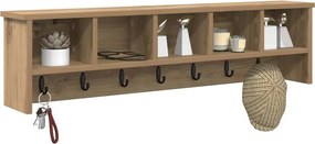 vidaXL Τοίχου Κρεμάστρα Artisan Oak 100 x 16 x 26 εκ