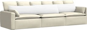 vidaXL Μαξιλάρι Καναπέ 2 pcs Λευκό 200 x 40 εκ. ύφασμα
