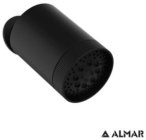 Almar Beam Multijet Κεφαλή επίτοιχη 3 ροών ανακλινόμενη Black Matt