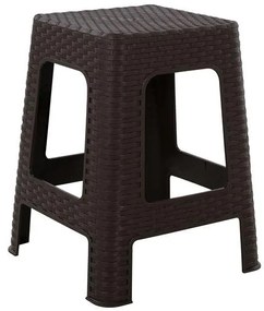 Σκαμπό C5448.01 Τετράγωνο Καφέ Rattan 28,5x28,5x45 εκ. 28.5x28.5x45 εκ.