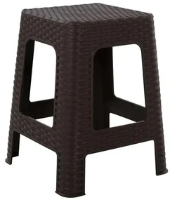 Σκαμπό C5448.01 Τετράγωνο Καφέ Rattan 28,5x28,5x45 εκ. 28.5x28.5x45 εκ.