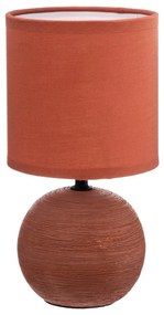 Επιτραπέζιο φωτιστικό PWL-1210 pakoworld Ε14 κεραμικό σε terracotta απόχρωση Φ13x25εκ