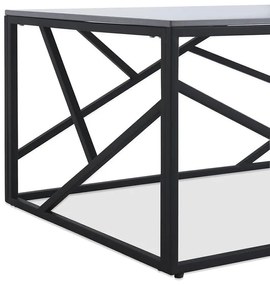Uni 2 Τραπεζακι Σαλονιου Γκρι Μαρμαρο 120x60x45