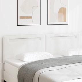 vidaXL Κεφαλάρι Επιτοίχιο με κεφαλάρι Λευκό 180 cm PVC