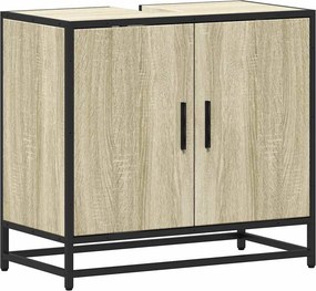 vidaXL Ντουλάπι Νιπτήρα Μπάνιου Sonoma Δρυς 65 x 33 x 60 εκ. από Τεχνητό Ξύλο