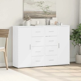 vidaXL Βοηθητικά Ντουλάπια 2 τεμ. Λευκό 60x31x84 εκ. Επεξεργ. Ξύλο