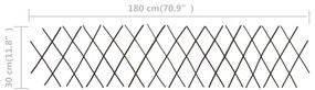 vidaXL Καφασωτό Φράχτης 5 τεμ. 180 x 30 εκ. από Ιτιά