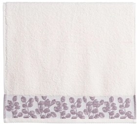 Πετσέτα Odete Ecru-Mauve Nef-Nef Homeware Face 50x90cm 100% Cotton